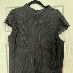 Floral & Ivy Women's Plus Size Sleeveless Blouse - Black - 1X